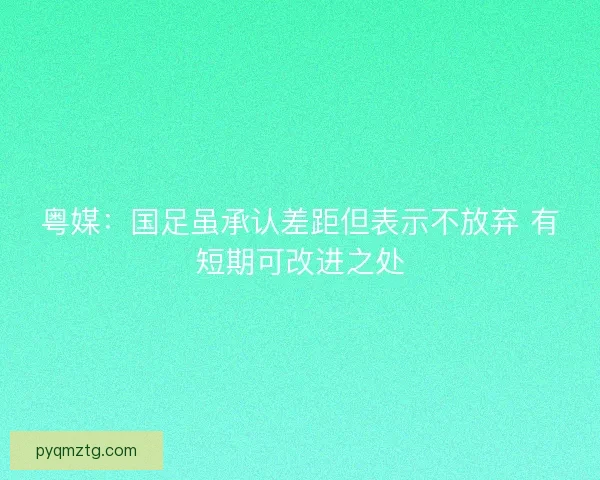 粤媒：国足虽承认差距但表示不放弃 有短期可改进之处